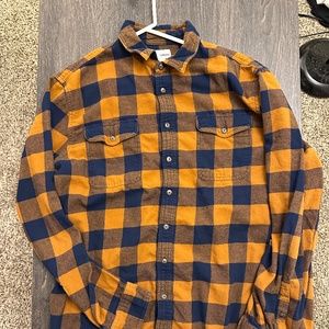 Men's Sonoma Long Sleeve Flannel - Brown and Blue - XL